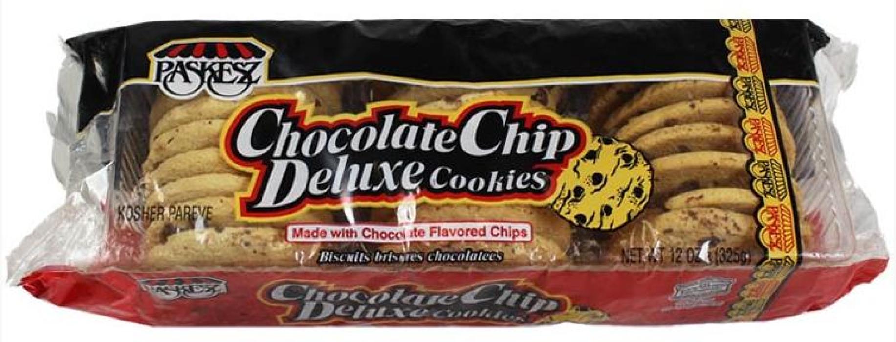 Kosher Paskesz Chocolate Chip Deluxe Cookies 12 oz